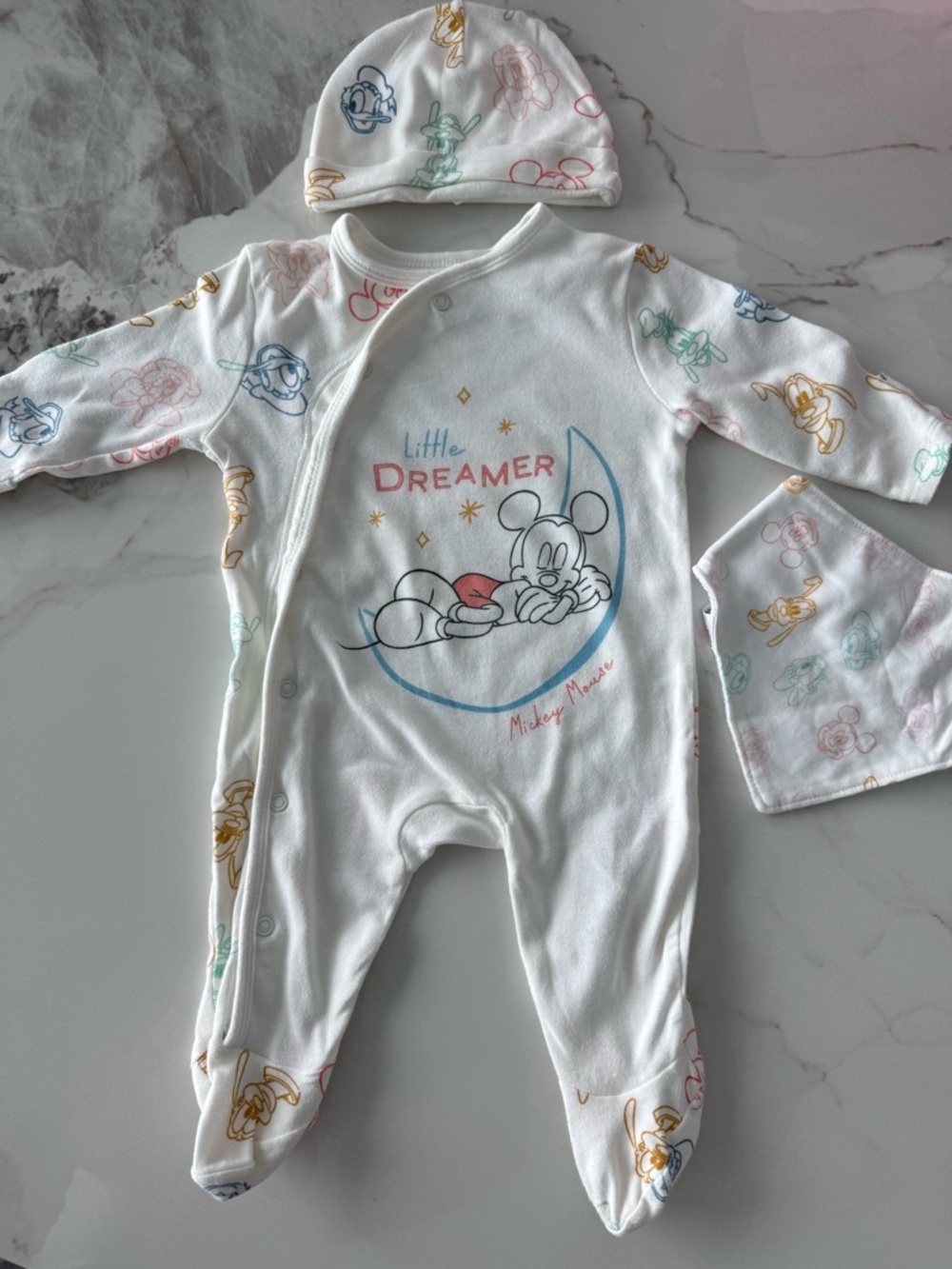 Disney Mickey Mouse baby 3 piece set 0-3 month l